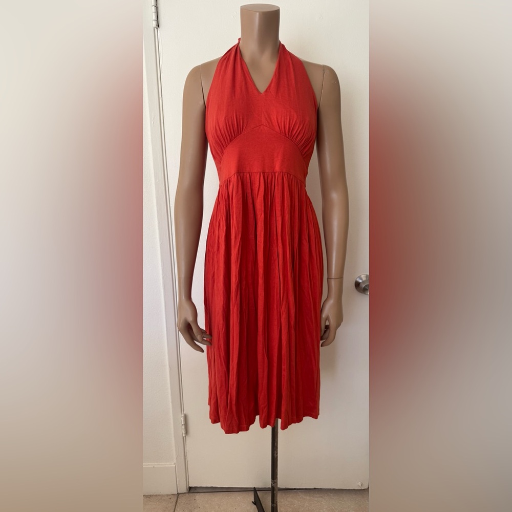 NWT Jones New York Vibrant Red Orange Maxi Dress